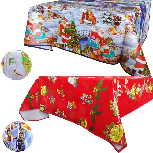 Tovaglia Plastificata Rettangolare Perfetta Anche Come Copritavolo Per Dare Un Tocco Di Allegria Alle Festività